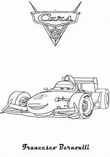Cars Francesco Coloring Bernoulli Printable Pages Disney Movie Ecoloringpage Flo Hit sketch template