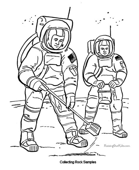 astronauts pic  color  space coloring pages moon coloring pages