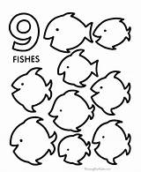 Coloring Pages Number Preschool Counting Printables Printable Learning Numbers Kids Objects Worksheets Printouts Activity Sheets Nine Color Count Sheet Preschoolers sketch template