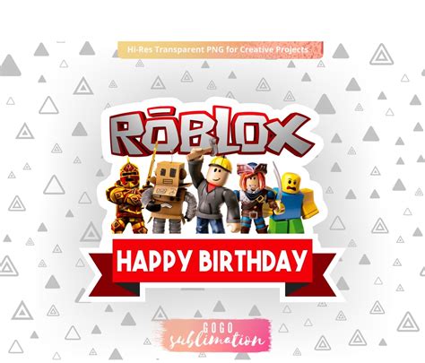 roblox happy birthday printable
