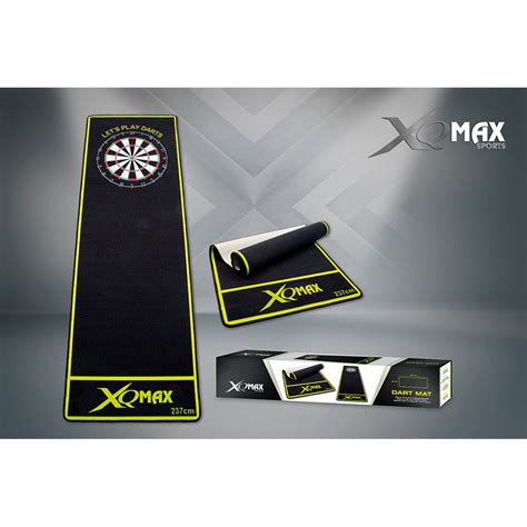 dart mat xqmax sports black green dartboard