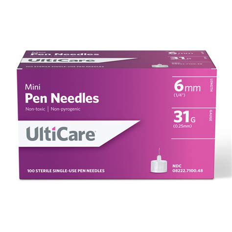 ulticare mini  needles  mm  count adw diabetes