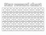 Reward Chart Printable Star Charts Kids Rewards Simple Stars Myria Template Blank Print Fun Incentive Countdown Behavior Printables Coloring Board sketch template