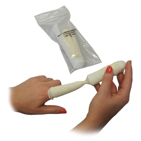 cms thick tubular cotton finger bandage  metre  adult fingers applicator ebay