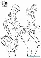Coloring Cat Hat Pages Dr Seuss Printable Kids Birthday Pdf Print Cats Color Sheets Hats Colouring Getdrawings Getcolorings Colorings Search sketch template