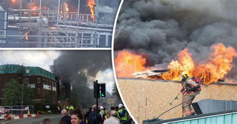 Terrifying Scenes As Raging Inferno At Manchester Hospital Pours Smoke