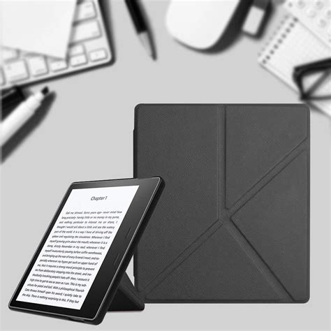 origami case  kindle oasis  pu leather stand cover  kindle oasis  magnetic folding