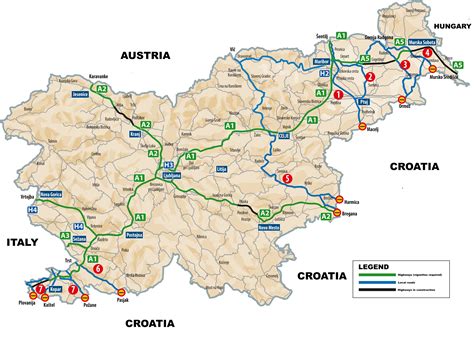 large detailed map  international corridors highways  local roads