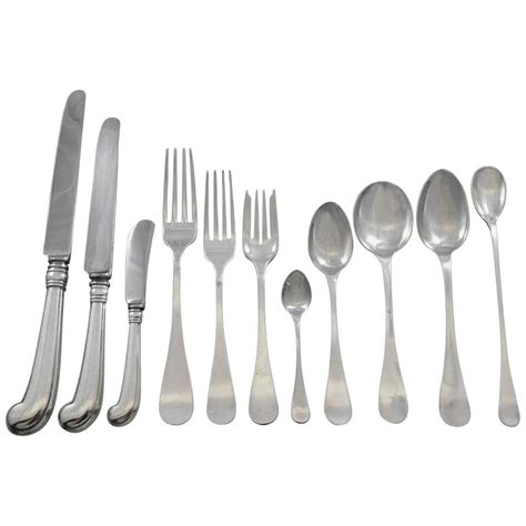 King William Tiffany And Co Sterling Silver Flatware Set For 8 Dinner