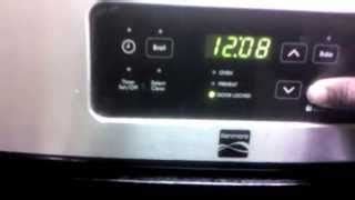 start  cleaning oven kenmore howto disinfect