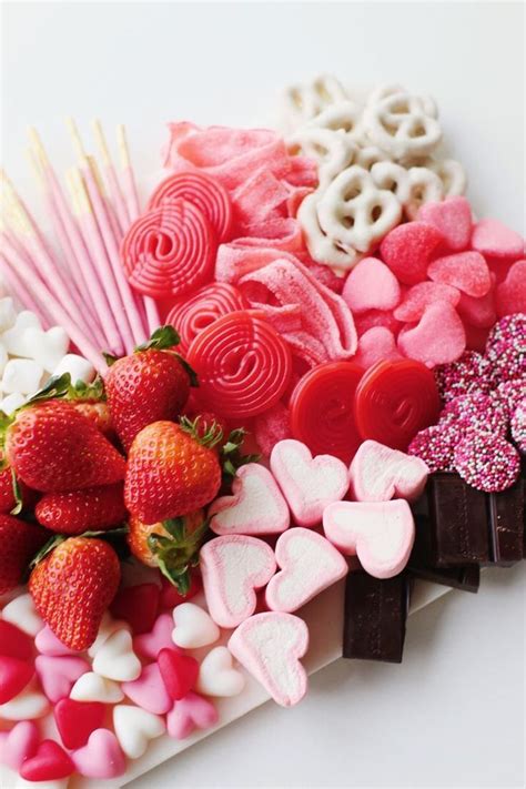 A Valentine Sweet Charcuterie Board Diy Food Art Valentines