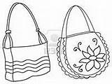 Cartera Carteras Handbags Konturen Handtaschen Weibliche Bolsas Tote Outline Bolsos Shutterstock sketch template