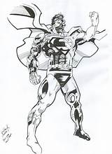 Cyborg Superman Deviantart sketch template