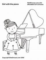 Piano Coloring Pages Results sketch template