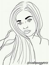 Drawing Jenner Kylie Tumblr Sketch Getdrawings sketch template