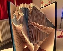 flying angel folded book art