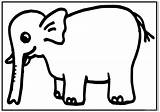 Coloring Pages Elephant A4 Size Printable Kids Big Painting Print sketch template