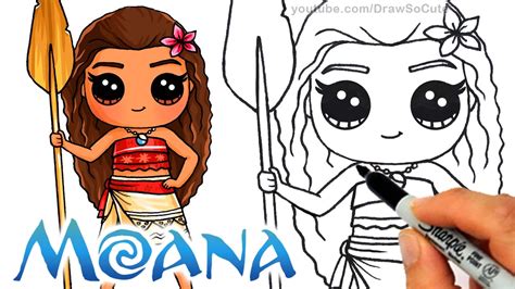 draw moana disney princess youtube