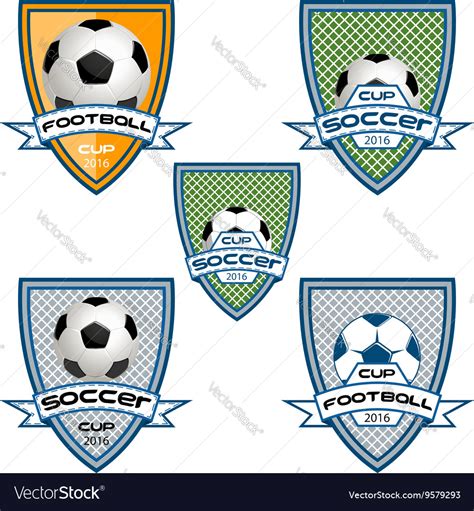 set football logo   team   cup vector image