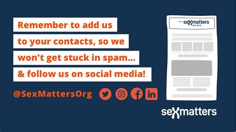 sex matters on twitter …and remember to add us to your contacts so
