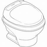 Saver Thetford Flush Toilet Aqua Rv Magic Low Pro Hand Water sketch template