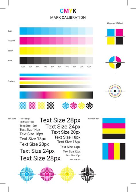printer color test page color test page