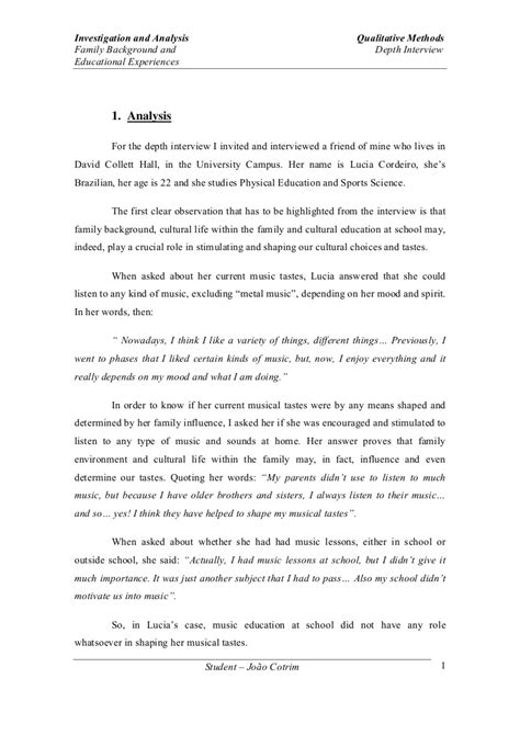 interview paper interview essay examples  format steps