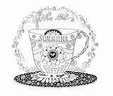 Coloring Starbucks Coffee Pages Cup Printable Adult Sunshine Color Cups Drawing Coloriage Choose Board Patterns Getdrawings Print Getcolorings Template sketch template