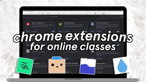 chrome extensions   classes youtube