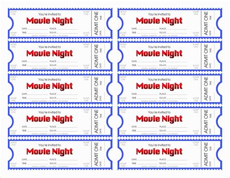 printable event ticket template     avery printable event
