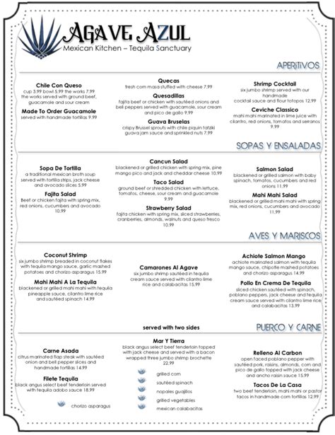 tx dallas menu screen shot      pm mobile food news