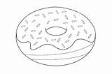 Doughnut sketch template