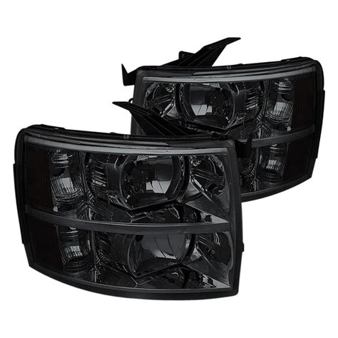 spyder chevy silverado  chromesmoke euro headlights