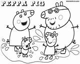 Peppa Pig Coloring Pages Family Printable Kids Print Drawing Color Sheets Sketch Template Cartoon Peppapig Coloringhome Colorings Getdrawings Popular sketch template