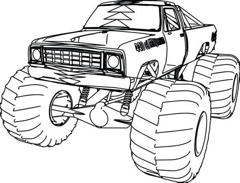 monster truck coloring pages   getcoloringscom  printable