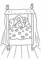 Prinzessin Cama Himmelbett Dibujo Ausdrucken Malvorlage Bettdecke Bildnachweise Impressum sketch template