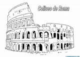 Romanos Coliseo Imperio Romana Webdelmaestro Descarga Grecia Artículo Números sketch template