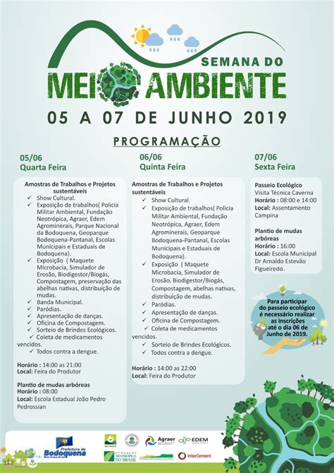 Prefeitura De Bodoquena Promove Semana Do Meio Ambiente
