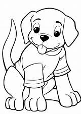 Coloring Pages Cute Dog Kids Wallpapers sketch template