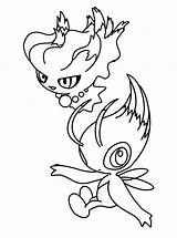 Celebi Coloring Pages Pokemon Template sketch template