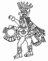Huitzilopochtli sketch template