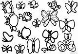 Butterfly Coloring Cute Butterflies Drawing Draw Getdrawings Variety Sheet Also Used Kids May sketch template