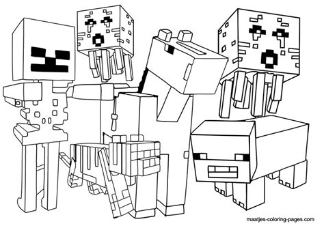 minecraft mobs coloring pages  getcoloringscom  printable