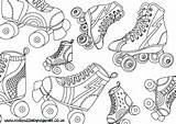 Roller Skating Coloring Pages Colouring Skates Derby Kids Sheets Choose Board Getcoloringpages Montage Boot sketch template