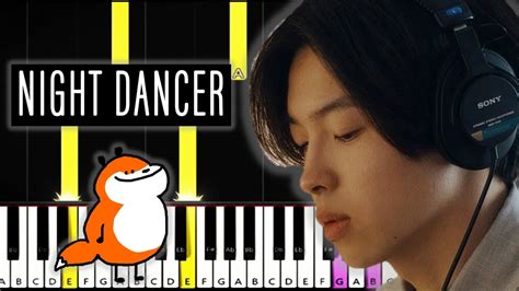 play night dancer imase piano tutorial tiktok song