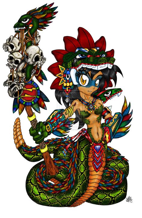 quetzalcoatl girl by justerneko on deviantart