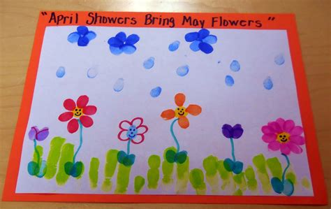 april showers bring  flowers funprint art