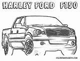 Coloring Pages Truck Ford Dodge Harley F150 Deere John Mustang Trucks Color Printable Kids Sheets Motor Finest Book 2004 Tractor sketch template