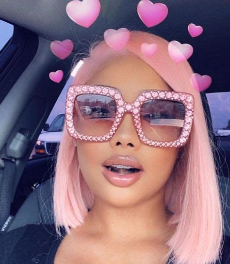Pink Beauty Glasses Hearts Girls Pastel Pink Hair Pink Sunglasses