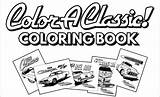 Coloring Car Muscle Classic Book Color sketch template